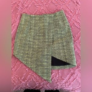 FINDERS KEEPERS Jump Then Fall Neon Textures Asymmetric Skirt